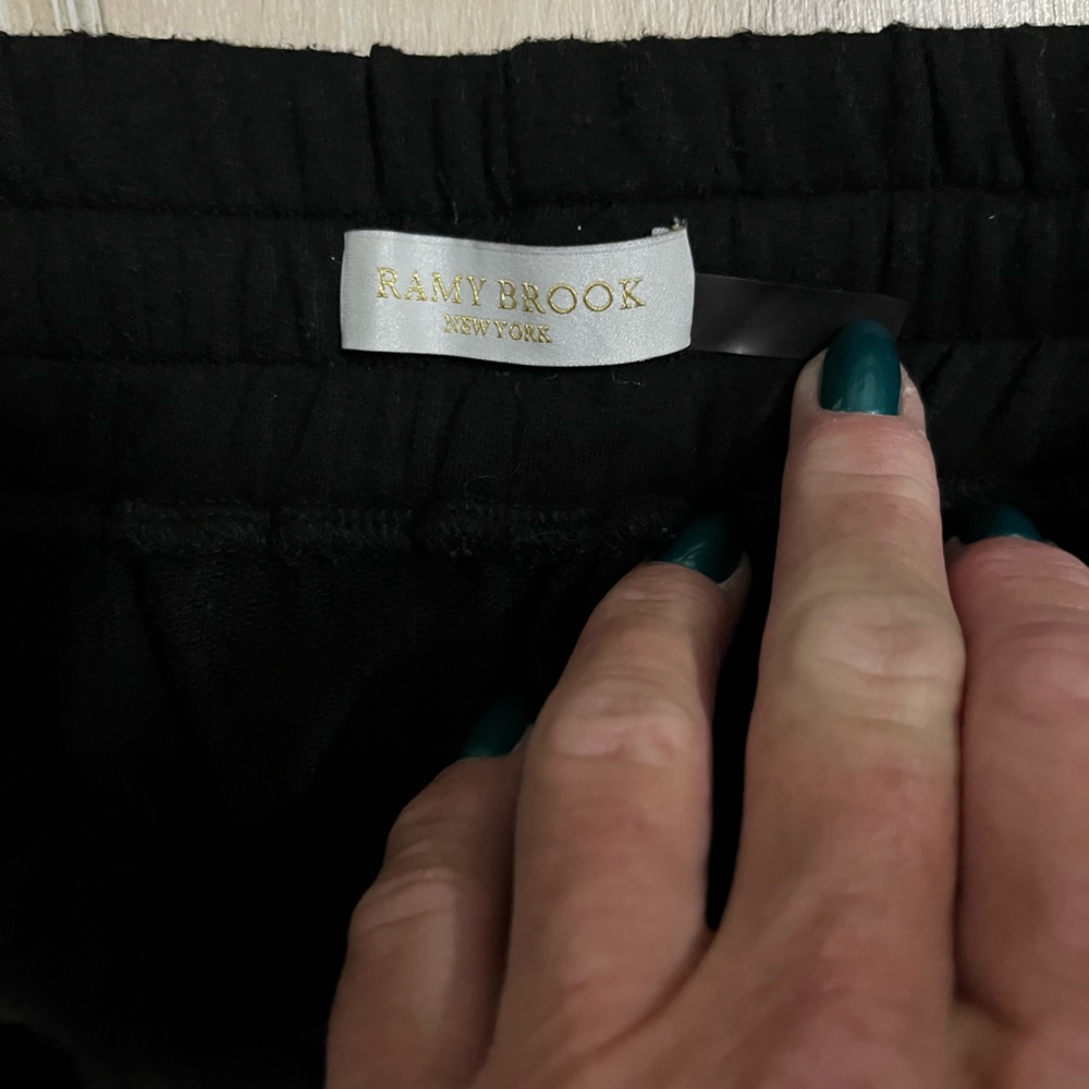 Ramy Brook womens Black Cargo Joggers - Picture 2 of 3